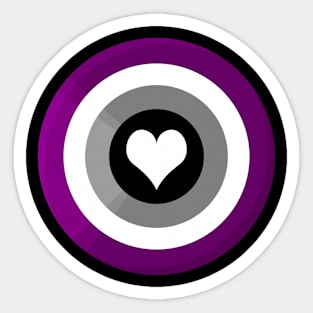 Pride Shield - Ace Flag Sticker